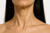 Stylized close-up of a smooth neck and jawline at HoneMD
